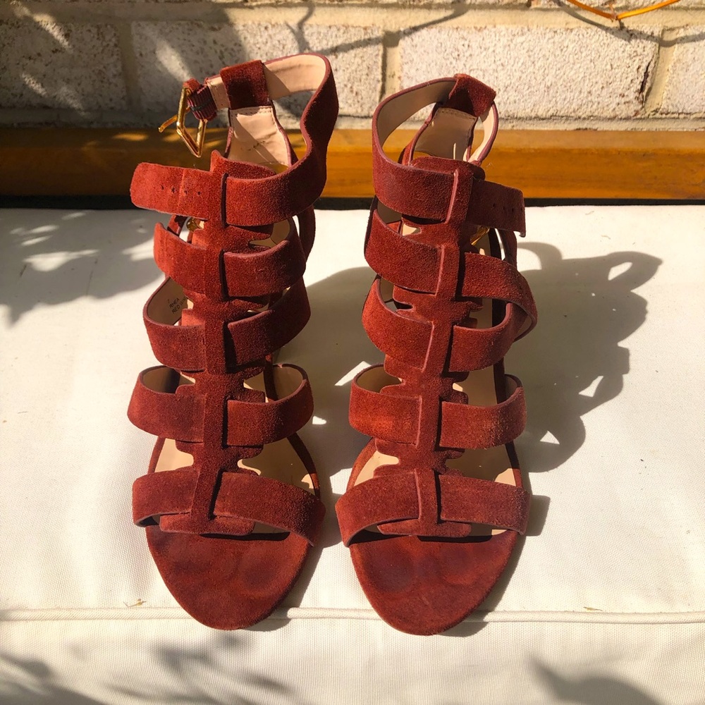 Sole Society heeled suede sandal